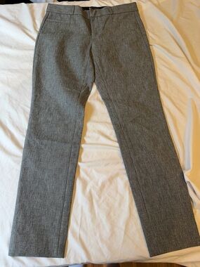 Banana Republic Heather Gray Pinstripe Dress Pants
